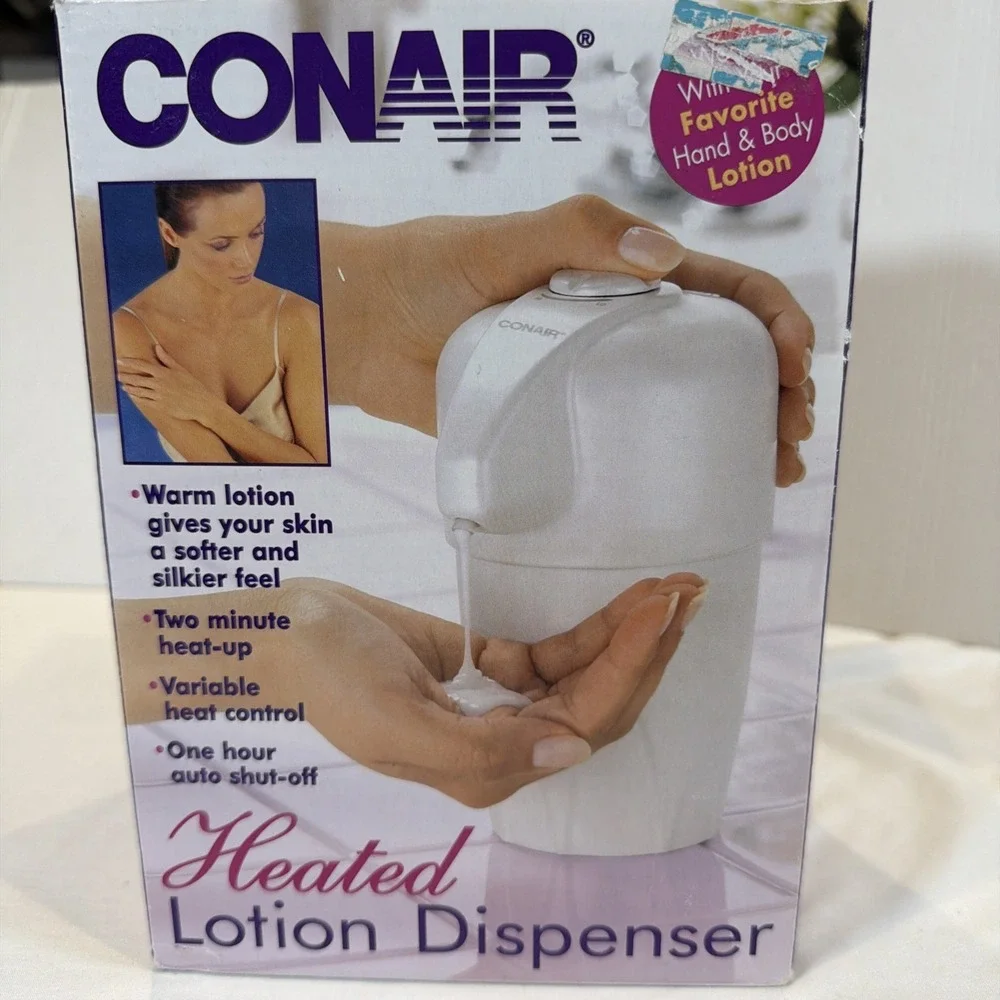 Conair Heated Hot Lotion Dispenser Warmer Body Hand Baby‎ HLD20P Pearlized
